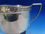 John Round English Estate Sterling Silver Cup w/ Two Handles Pierced Rim (#8632)