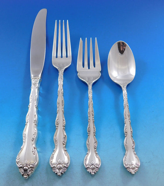 Feliciana by Wallace Sterling Silver Flatware Set for 8 Service 37 pieces