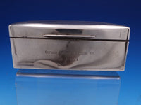 English Estate Sterling Silver Cigarette Box "Pax in Bello" w/Presentation #7936