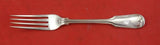 Fiddle Thread by James Robinson Sterling Silver Luncheon Fork turned up 7"