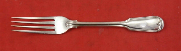 Fiddle Thread by James Robinson Sterling Silver Luncheon Fork turned up 7"