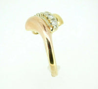 14k Yellow and Rose Gold Genuine Natural Diamond Ring (#J4486)