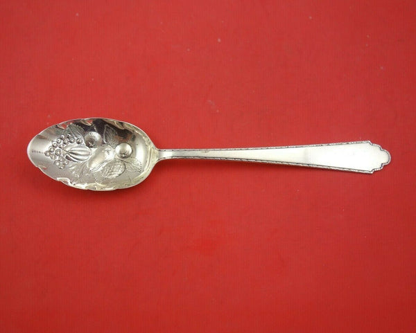 William and Mary by Lunt Sterling Silver Berry Spoon with Fruit In Bowl 8 1/4"