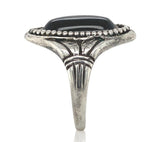 Sterling Kalo Black Onyx Ring Handwrought by Bjarne Axness Size 7.25 (#J6850)