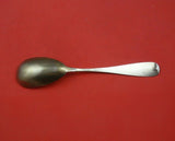 Antique Lily Engraved by Harris and Shafer Sterling Silver Berry Spoon BC 8 5/8"
