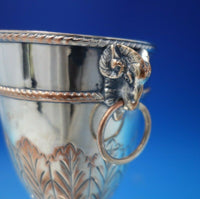 Sheffield English Estate Silverplated Copper Urn w/Ram Handles no lid (#5610)