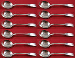 Old English Tipt By Gorham Sterling Silver Cream Soup Spoon 6 1/4" Set 12 pcs