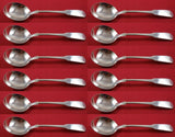 Old English Tipt By Gorham Sterling Silver Cream Soup Spoon 6 1/4" Set 12 pcs