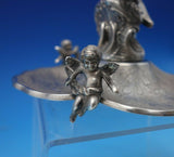 Portuguese Sterling Silver Cherub Stand w/Cherub Finial and Feet Figural (#4979)