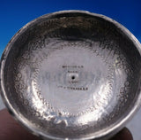 .900 Silver Tea Strainer Figural Man and Fishing Pole w/Net Hanoi Vietnam #3954