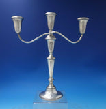 Empire Sterling Silver Candelabra 3-Light #670 12 1/2" x 11" c.1940 (#5874)