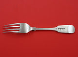 Fiddle and Shell by Sibley English Sterling Silver Regular Fork c. 1837 6 3/4"