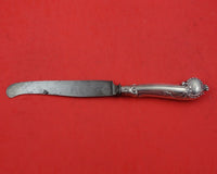 Otto Schneider German .800 Silver Regular Knife Carbon Blade w/Stag Crest 9 1/4"