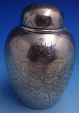 Sterling Silver Tea Caddy American Made Japanesque Bamboo 325 5.3 ozt 4.5" #5665