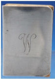 Randahl Sterling Silver Matchbox Cover #82 1 1/2" x 1" 1.5 ozt. Mono "W" (#4528)