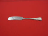 Lap Over Edge Acid Etched by Tiffany & Co Sterling Butter Spreader FH 6" Leaves