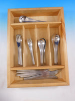 Blue Shark by Georg Jensen Stainless Steel Flatware Set Service 32 pcs Matte