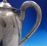 Roberts and Belk English Sterling Silver Tea Pot Grecian Woman w/ Mask (#3939)
