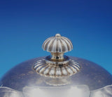 Acropole by Cesa .800 Italian Silver Glass Sugar Bowl Jam Jar with Spoon (#3405)
