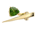14k Yellow Gold Custom Genuine Natural Peridot Diamond Ring by Harry Roa #J7312