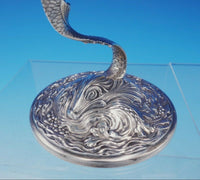 Durgin-Gorham Sterling Silver Compote Pair Raised Shell Bowl and Dolphin (#3552)