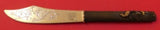 Kozuka by Unknown Mixed Metals Fish Knife Japanese Motif GW BC Scrolling Flowers
