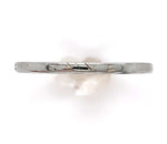 10k White Gold Thin Narrow Wedding Band Size 5 Jewelry (#J6360)