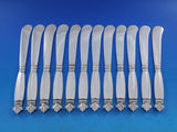 Acanthus by Georg Jensen Sterling Silver Butter Spreader HH AS Paddle Set 12 pcs