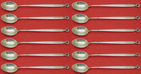 Acorn by Georg Jensen Sterling Silver Iced Tea Spoon Set 12 pcs 7 3/8"