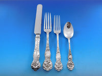 Wild Rose by Watson Sterling Silver Flatware Set for 12 Service 90 pieces Dinner