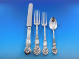 Wild Rose by Watson Sterling Silver Flatware Set for 12 Service 90 pieces Dinner