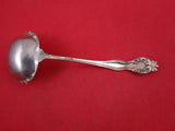 Queen by Mount Vernon / Howard Sterling Silver Sauce Ladle GW light enamel 6"