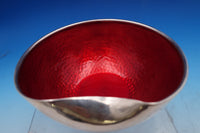 Elsa Peretti by Tiffany and Co Sterling Silver Thumbprint Bowl Ruby Red (#8551)
