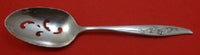 Young Love By Oneida Sterling Silver Serving Spoon Pierced 8 1/8" Original