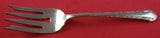 Chased Romantique by Alvin Sterling Silver Cold Meat Fork Small 7" Flatware