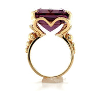 14k Yellow Gold 20 Carat Genuine Natural Ametrine Ring Size 6.5 (#J6337)