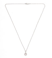 14k Gold .58ct Pink Genuine Natural Morganite Pendant with Diamond Halo (#J6469)