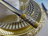 Aegean Weave Gold by Wallace Sterling Silver Flatware Set For 18 Service 72 Pcs