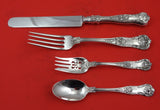 New Queens by Gorham Sterling Silver Dinner Size Place Setting(s) 4-Piece