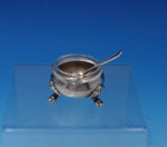 Bougainville by Hacker and Hermann Silverplate Salt Dip with Spoon Set (#5068)