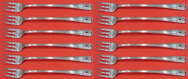 Spring Glory by International Sterling Silver Cocktail Fork Set 12 pcs 5 1/2"
