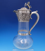 H. Woodward and Co English Victorian Sterling Claret Wine Decanter Pitcher #7524