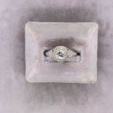 14k White Gold Filigree 3/4 Carat Genuine Natural Diamond Ring (#J5421)