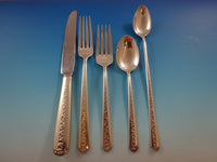 Rambler Rose by Towle Sterling Silver Flatware Set For 8 Service 43 Pieces