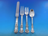 English King by Tiffany & Co Sterling Silver Flatware Set 12 Service 77 pieces