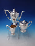 Pointed Antique by Reed Barton Dominick Haff Sterling Silver Coffee Set (#5061)