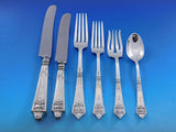 Lansdowne by Gorham Sterling Silver Flatware Service for 8 Set 48 pcs Monogram T