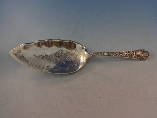 Cluny by Gorham Sterling Silver Fish Server Bright Cut Blade 11 1/2" C1890'S