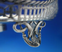 Thomas William Dobson English Sterling Silver Inkwell Boat Style w/Crystal #5743