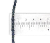 60 Carat TW Genuine Sapphire Ombre Faceted Bead Necklace with 14k Clasp (#J7237)